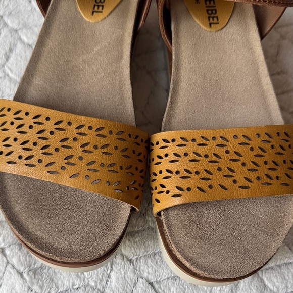 Josef Seibel Women's Sandals in Brown and Mustard Made in Germany - Picture 3 of 9
